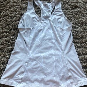 White lululemon workout tank